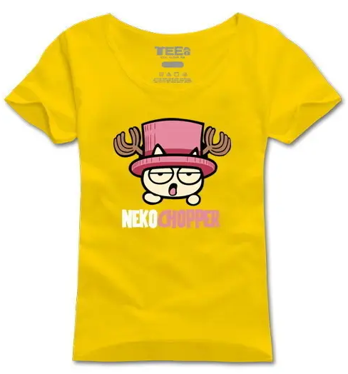 黃色T恤衫定做廠家 印花黃色T恤衫工作服展示